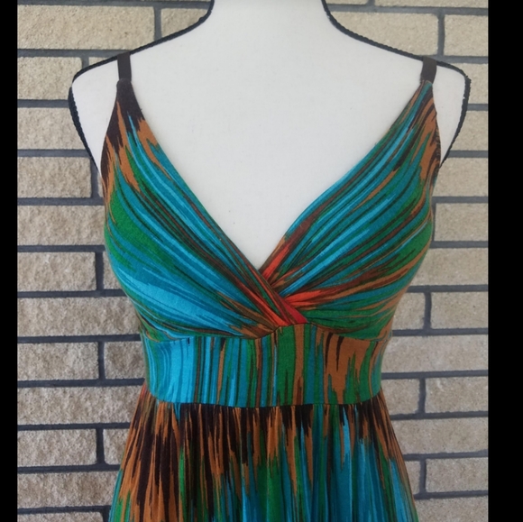 Multi Color Dress by Allison Brittney Size Medium - Picture 7 of 13